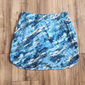 Slazenger Women's Athletic Golf Skort Blue Geometric Pattern Size S Stretch